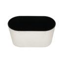 OSŁONKA DONICZKA SREBRNA TWORZYWO SZTUCZNE