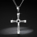 Náhrdelník Čierny kríž VIN DIESEL TORETTO FAST N7 s krížom Oceľ 316L Značka bez marki