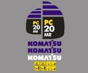 Наклейки KOMATSU PC20 MR
