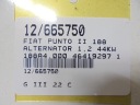 FIAT PUNTO II ALTERNATEUR 46419297 1,2 8V 63321605 DENSOphoto 8