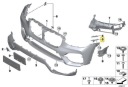 PRZEWODNIK PARE-CHOCS GAUCHE INFÉRIEUR BMW X3 X4 ORIGINAL 51117399983photo 9
