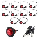 10 SZT. 3/4 ДЮЙМА LED (СВІТЛОДІОД) БІЧНІ СВІТЛО ГАБАРИТНІ ФАРА ГАБАРИТ Z G1  (18868515912) фото min 6