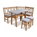 Narożnik kuchenny N16 ze stołem i taboretami