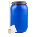 БОЧКА ДЛЯ КАПУСТЫ 85Л МЕШОК + ПЕСТИК ПЛАСТИКОВЫЙ ЗАЖИМ