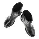 Čierne Členkové čižmy Marco Tozzi Elegantné Dámska obuv Materiál vložky tkanina