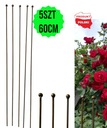 PALIK TYCZKA DO ROŚLIN 60CM PODPORA POMIDORÓW KWIATY METALOWA SOLIDNA 20szt