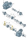 НОВОЕ ОРИГИНАЛЬНОЕ КОЛЬЦО СИНХРОНИЗАТОРА AUDI OE 02A311269E