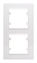 KAREA ДВОЙНАЯ ВЕРТИКАЛЬНАЯ РАМКА БЕЛАЯ 56001707 MAKEL
