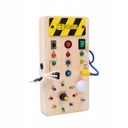 ДЕРЕВЯННАЯ СВЕТОДИОДНАЯ СЕНСОРНАЯ ДОСКА МОНТЕССОРИ С ВЫКЛЮЧАТЕЛЯМИ СВЕТА, FUN