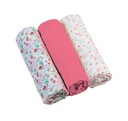 МУСЛИНОВЫЕ ПОДГУЗНИКИ, 3ШТ, МАЛИНОВЫЕ BABYONO