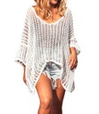 Асимметричная ажурная СВИТЕР БЛУЗКА Польская накидка