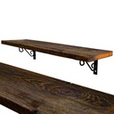 ДЕРЕВЯННАЯ ПОДВЕСНАЯ ПОЛКА LOFT INDUSTRIAL ORIGINAL OLD WOOD