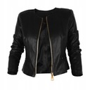 # КУРТКА ЖЕНСКАЯ КУРТКА CHANELKA из экокожи, ЧЕРНАЯ #