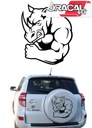 АВТОМОБИЛЬНЫЕ НАКЛЕЙКИ RHINO НА ЗАДНЕЕ КОЛЕСО 52X43см 951