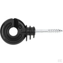 Изолятор Kerbl круглый для провода, черный, 1 шт.