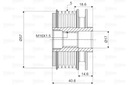 EMBRAGUE ALTERNADOR VALEO 588043 KIA I HYUNDAI 