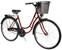 Ретро жіночий жіночий чоловічий міський велосипед Montemar 26 бордовий польський виробник