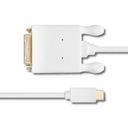 Адаптер USB-кабеля длиной 2 м USB-C типа C / DVI 4K Qoltec