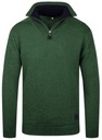 МОДНЫЙ МУЖСКОЙ СВИТЕР ДЛЯ ГОЛЬФА, ЗЕЛЕНАЯ ПОЛУМОЛНИЯ - XL