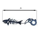 Набор KEYSPINNER брелок для ключей Keyrambit Shark Color Черный