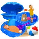 БОЛЬШАЯ ПЕСОЧНИЦА XXL БАССЕЙН 2В1 ЗАКРЫТАЯ, ИЗ ДВУХ ЧАСТЕЙ ПЛАСТИКОВОГО ОБОРУДОВАНИЯ