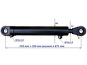 SERVOVARIKLIS CILINDRAS DVIPUSIS WYSUW 320 MM nuotrauka 2