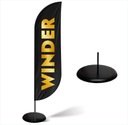 Летающий баннер WINDER 290см + Основание 35см ФЛАГ