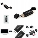 Čítačka kariet 3 v 1 USB-C typu C Micro USB OTG Kapacita karty 0 GB