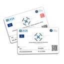 Распечатка Сертификата УЛК на ПВХ-карте ДРОНА, 2 страницы.