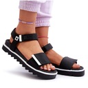 ЖЕНСКИЕ САНДАЛИИ НА ЛИПУЧКЕ ПЛАТФОРМА BIG STAR NN274778 ЧЕРНЫЕ 38