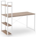Biurko komputerowe z regałem NARVIK B1 BIAŁY Halma