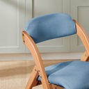 SoBuy деревянный складной стул с подушкой сиденья Синий FST92-BL