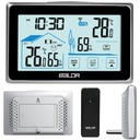 БЕСПРОВОДНАЯ ПОГОДНАЯ СТАНЦИЯ-ГИГРОМЕТР ЧАСЫ С ДИСПЛЕЕМ + ДАТЧИК