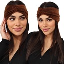 ПОВЯДКА НА ГОЛОВУ ЖЕНСКАЯ, ТЮРБАН, ТЕПЛЫЕ ШОКОЛАДНЫЕ УШИ