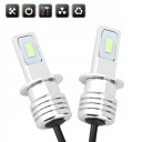 2 SZT. H3 80W 8000K LED (СВІТЛОДІОД) ЛАМПОЧКА ТУМАННА 12-24V УНІВЕРСАЛЬНЕ  фото 14