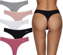 Комплект женских трусиков-стрингов из хлопка GK