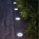 12x LAMPA SOLARNA LED OGRODOWA DYSK SOLARNE LAMPKI WBIJANE NAJAZDOWE 16LED Średnica/szerokość 11.5 cm