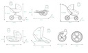 Коляска BabyLux AXEL ALU 4в1 + база ISOFIX