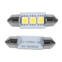 10 ШТУК 36MM 12V 3 SMD 5050 LED (СВІТЛОДІОД) FESTOON DOME ЛАМПОЧКИ АВТОМОБІЛЬНИЙ 3V  фото 8