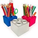 KAJAWIS Crayon органайзер настольный контейнер-пенал в стиле лего-кирпичика