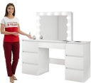 Косметичка TALETTE WHITE с зеркалом 12 LED vision BETI7