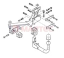 SAAB 9-3 YS3F BERLINA 2002-2012 BARRA DE REMOLQUE GANCHO DE REMOLQUE MÓDULO 