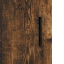 Vitrína dymová dub 69,5x34x180 cm materiál na báze dreva Kód výrobcu 8720845479084