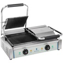 GRILL KONTAKTOWY - 2 X 1800 W - RYFLOWANY