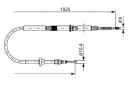 BOSCH ТРОСИК HAM. RECZ. VW T. A6 1,8-4,2 QUATTRO 97-05 LE/PR  (15475273201) фото min 9