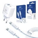 Сетевое зарядное устройство 3mk GaN 33 Вт + кабель USB-C 60 Вт