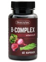 Skoczylas B-Complex Komplex vitamínov B Červená repa Jačmeň 120 kapsúl Extrakt Stav balenia originálne