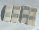 Obdĺžnikové odlesky biele samolepiace 90x40mm KOMPLET 4x reflexné svetlo EAN (GTIN) 5903351204651