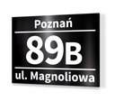 АДРЕСНАЯ табличка ЧЕРНЫЙ ГОЛОС Номер дома 30х40