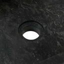 vidaXL Kúpeľňová skrinka s mramorovým čiernym umývadlom, teakové drevo Povrch matný